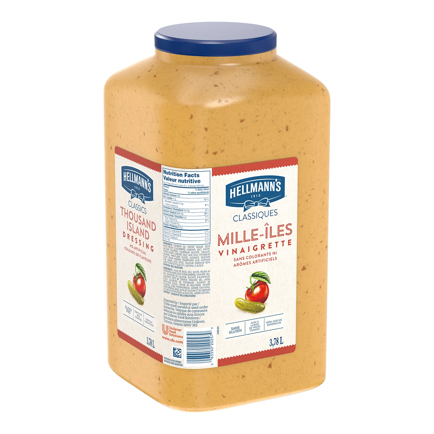 Dressing Thousand Island Gluten-Free - 2 x 3.78 L - Hellmans - Restaurant and Foodservice Ingredients - Canadian Distribution - Ships Free Within Canada on Orders Above CAD $199 - Image 4