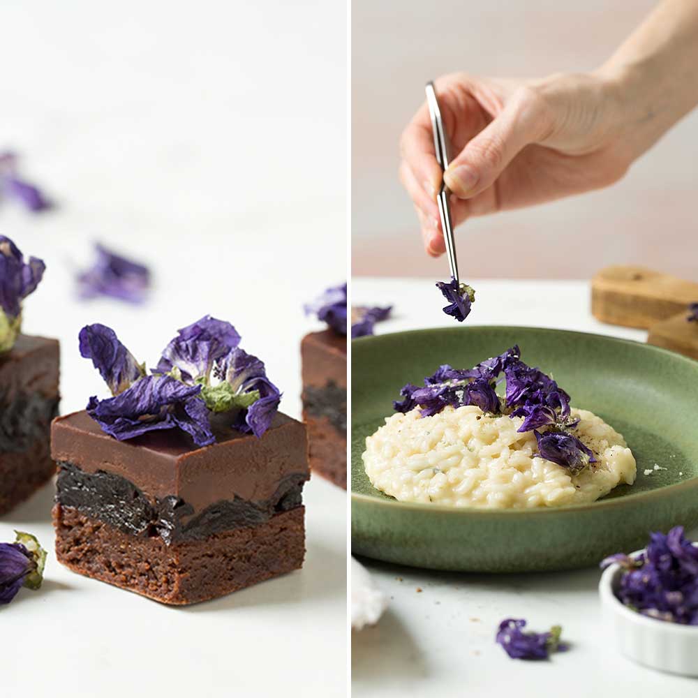 Dried Purple Mauve Edible Flowers, 1g - Canadian Distribution - Ships Free Within Canada on Orders Above CAD $199 - Image 2