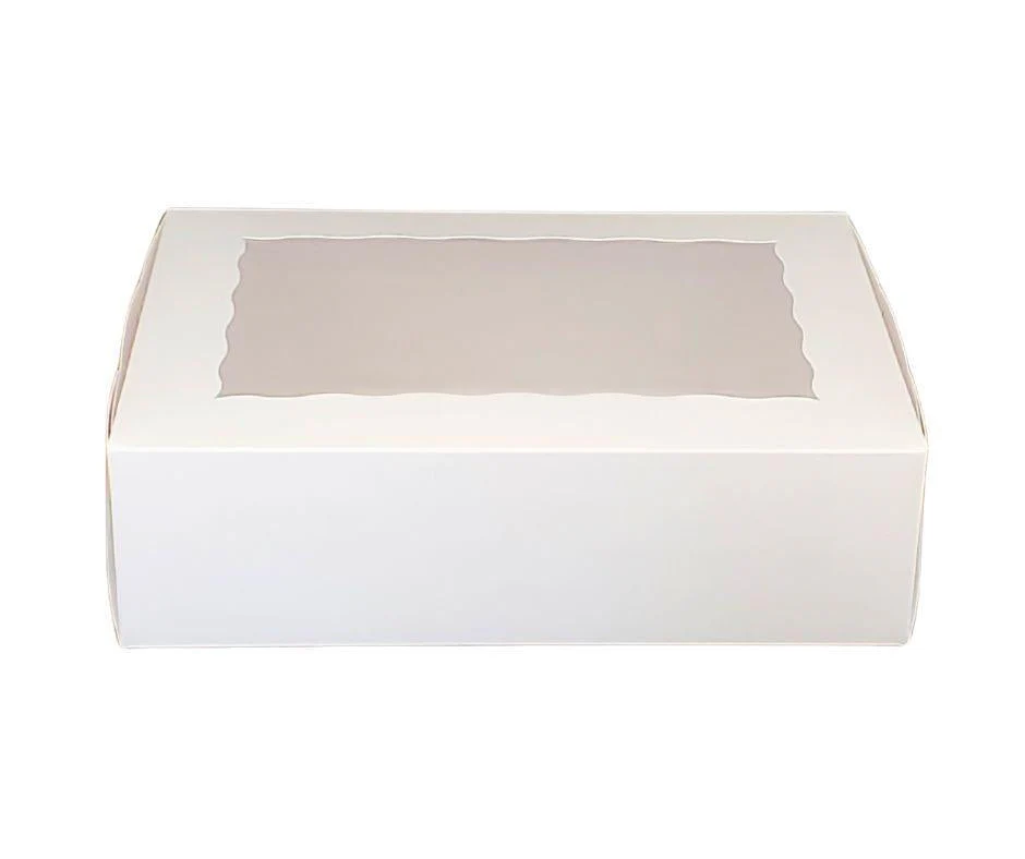 EB - 14 x 10 x 4 - 12 Cupcake Box with Window - White - 5284A - Image 9