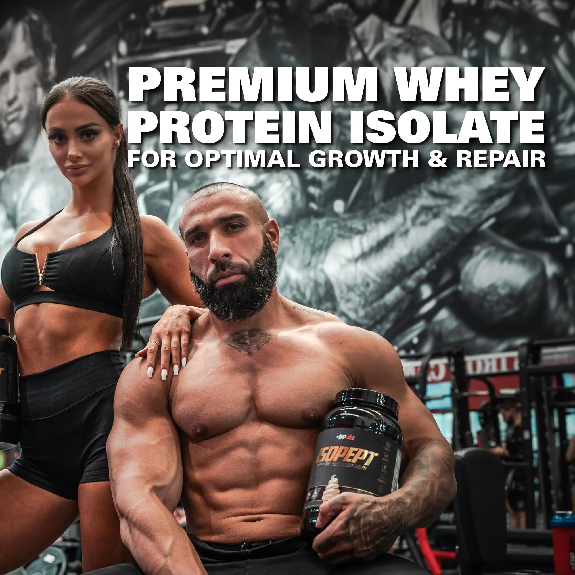 EHP Labs – IsoPept Whey Protein – Strawberry Milkshake – 27 Serves – 27g isolate - Canadian Distribution - Ships Free Within Canada on Orders Above CAD $199 - Image 6