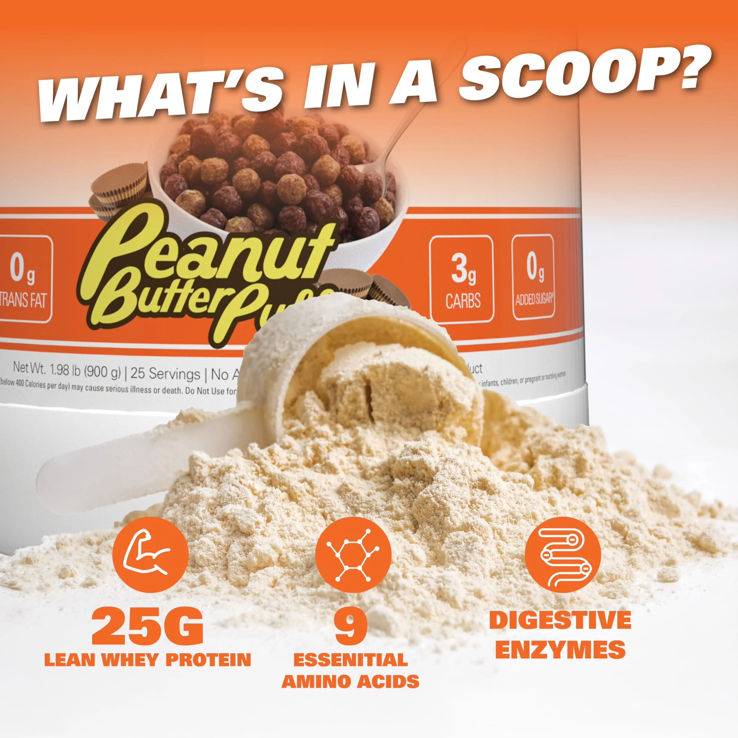 EHP Labs – OxyWhey Protein Powder – Peanut Butter Puffs – 27 Servings – 25g whey isolate - Canadian Distribution - Ships Free Within Canada on Orders Above CAD $199 - Image 8