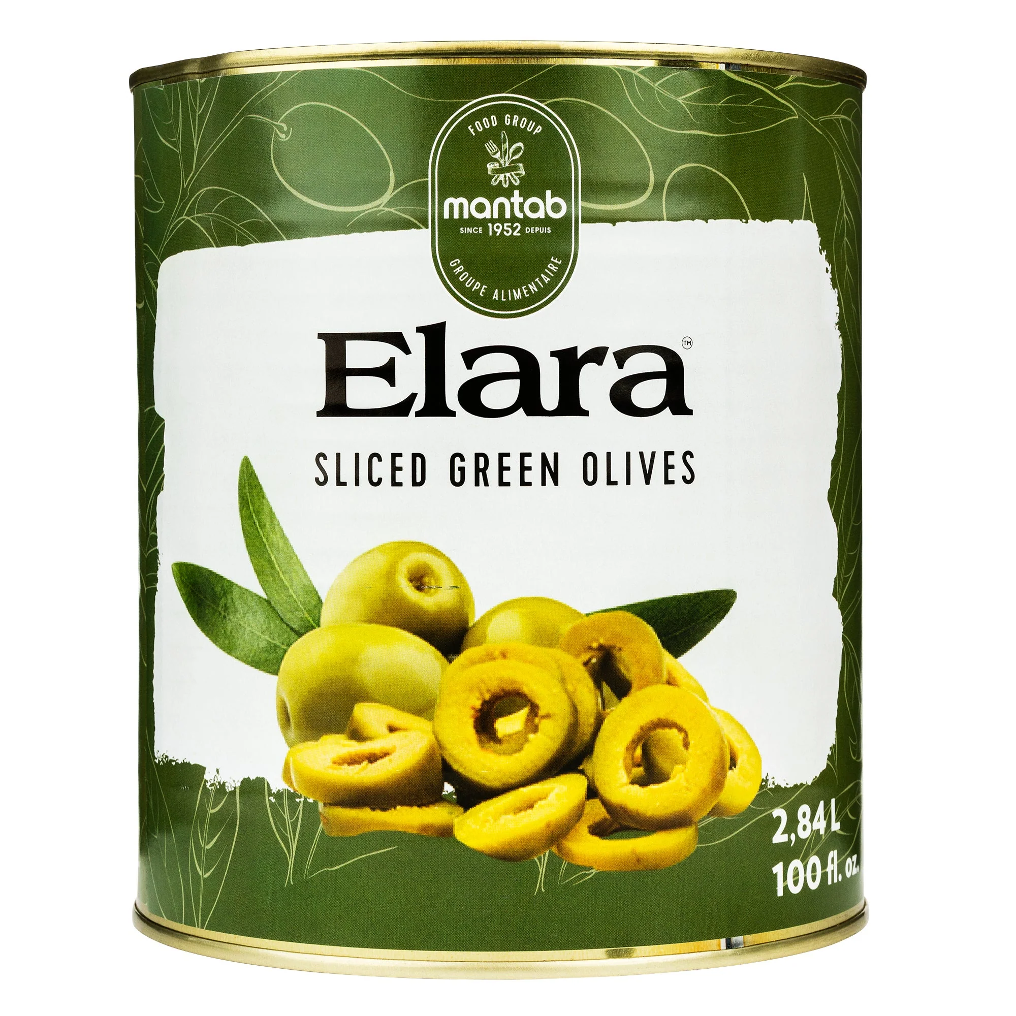 Elara Sliced Green Olives - 4 x 2.84 L - Grocery and Food Items - Canadian Distribution - Ships Free Within Canada on Orders Above CAD $199 - Image 2