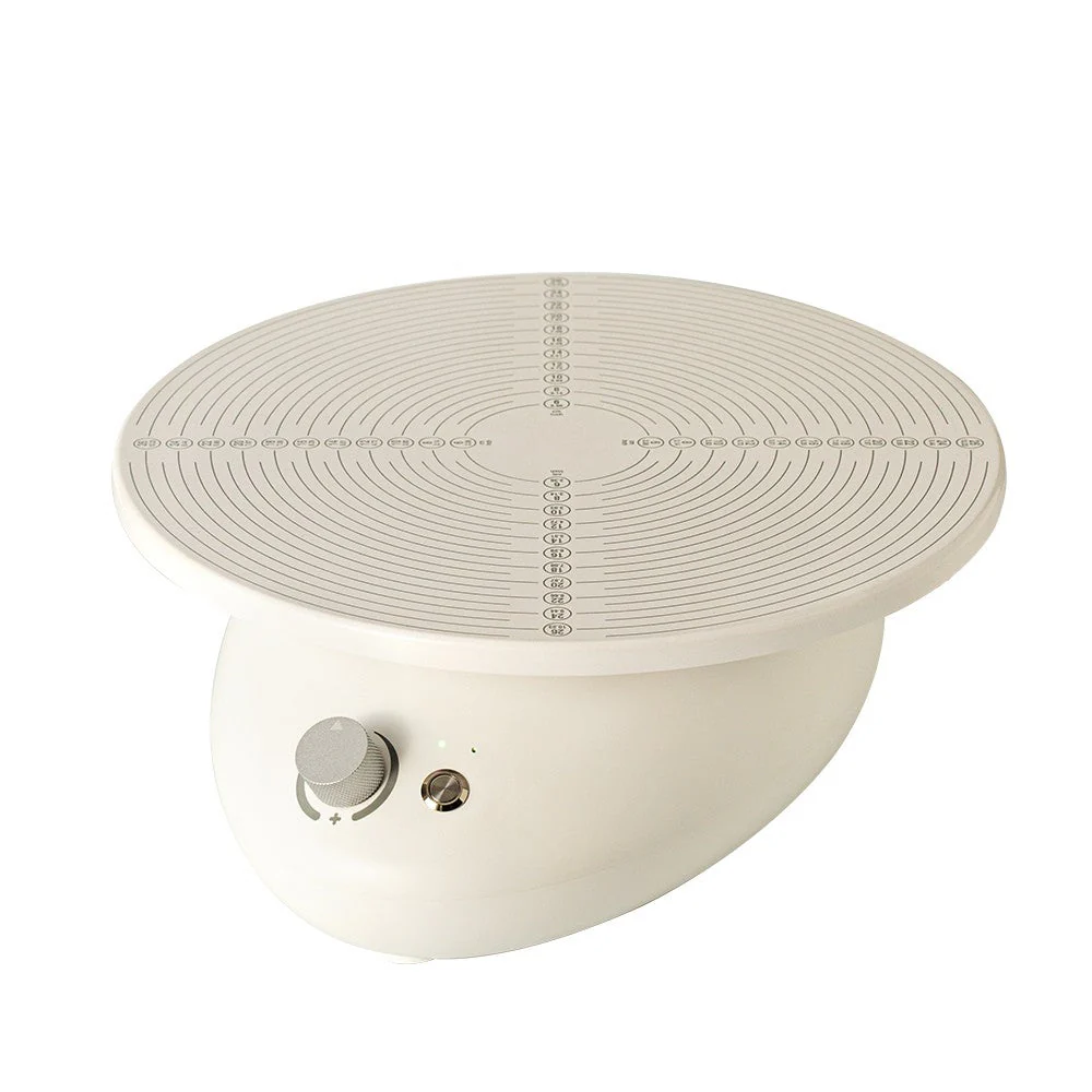 Electric Turntable with Silicone Plate, 28 cm - Canadian Distribution - Ships Free Within Canada on Orders Above CAD $199