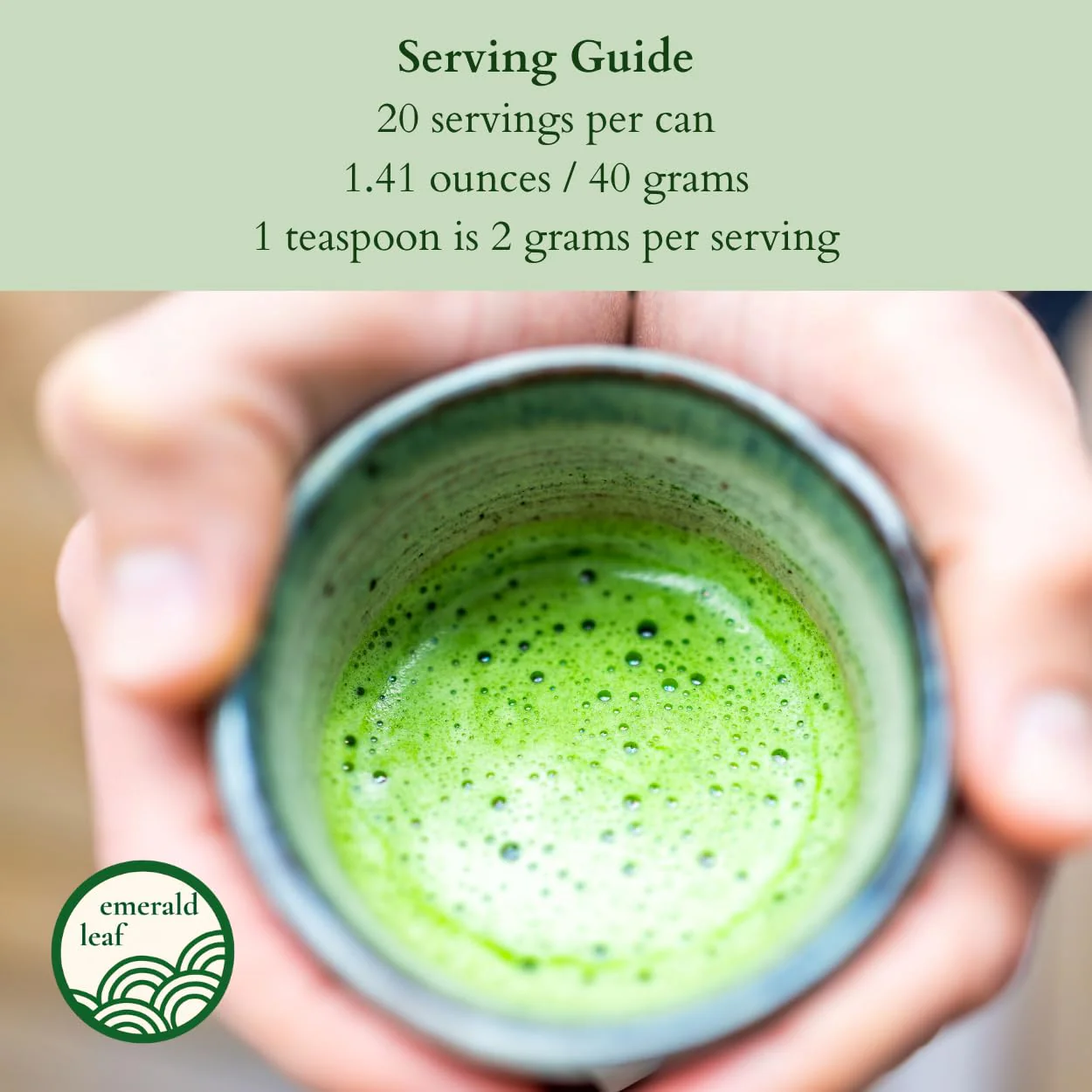 Emerald Leaf – Ceremonial Matcha – First Harvest – 40g – Unsweetened no additives - Canadian Distribution - Ships Free Within Canada on Orders Above CAD $199 - Image 5