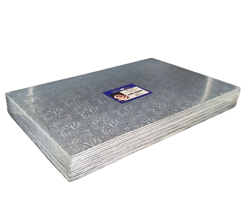 Decora - Cake Board - Silver - Full Slab - 17x25x1/4 - Image 2