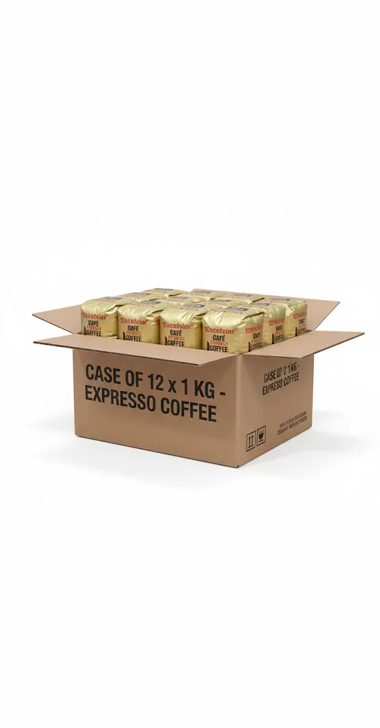 Excelsior Espresso Whole Bean Coffee - Case of 12 x 1kg Bags - Canadian Distribution - Ships Free Within Canada on Orders Above CAD $199 - Image 2