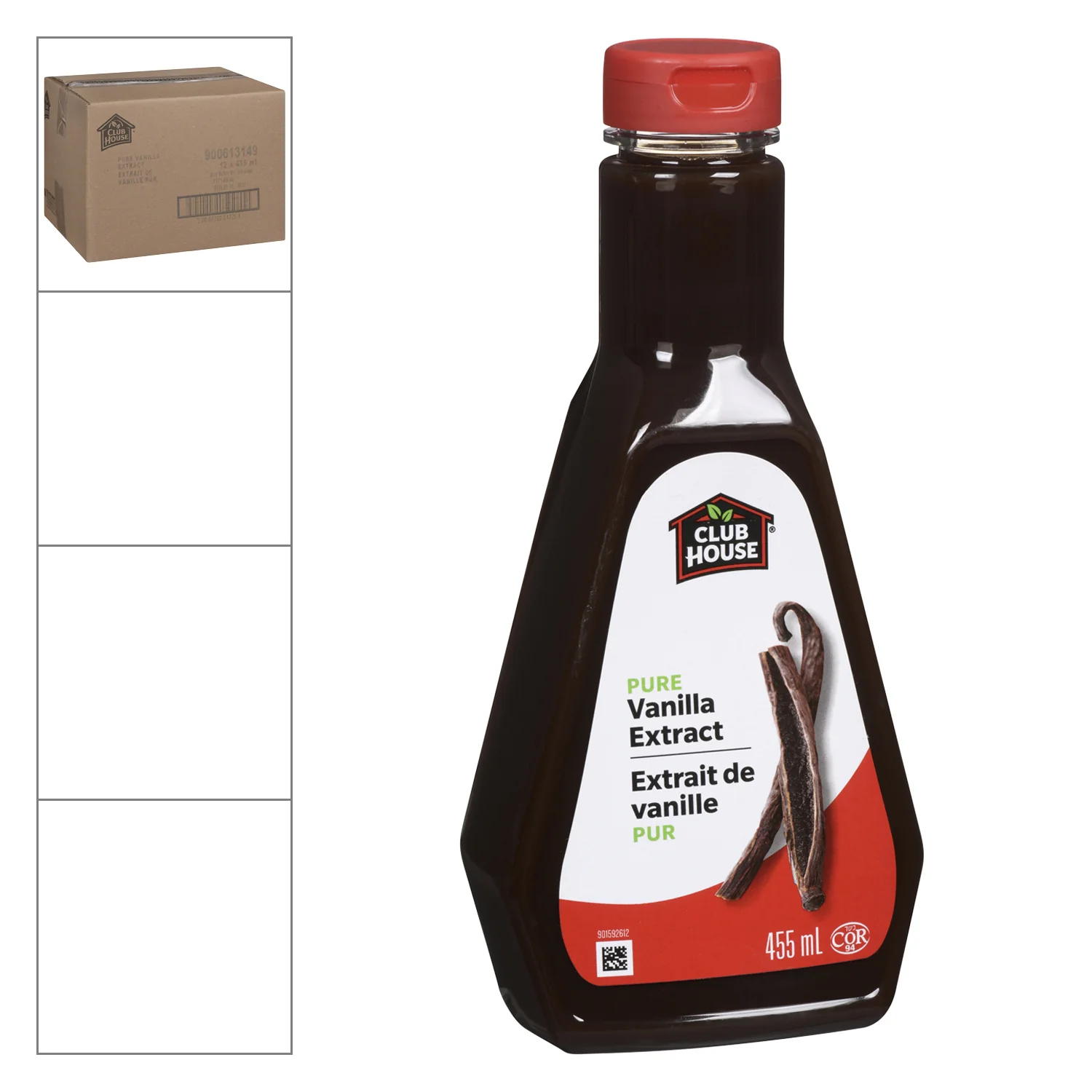Extract Vanilla Pure - Clubhouse - 455 ML Bottle (Case 12 x 455 ML) - Baking Mixes and Ingredients - Canadian Distribution - Ships Free Within Canada on Orders Above CAD $199 - Image 3