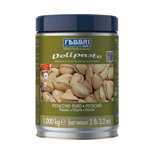 FABBRI 1905 - DELIPASTE PURE PISTACHIO TINS 1KG - Ships Free Within Canada on Orders Above CAD $199