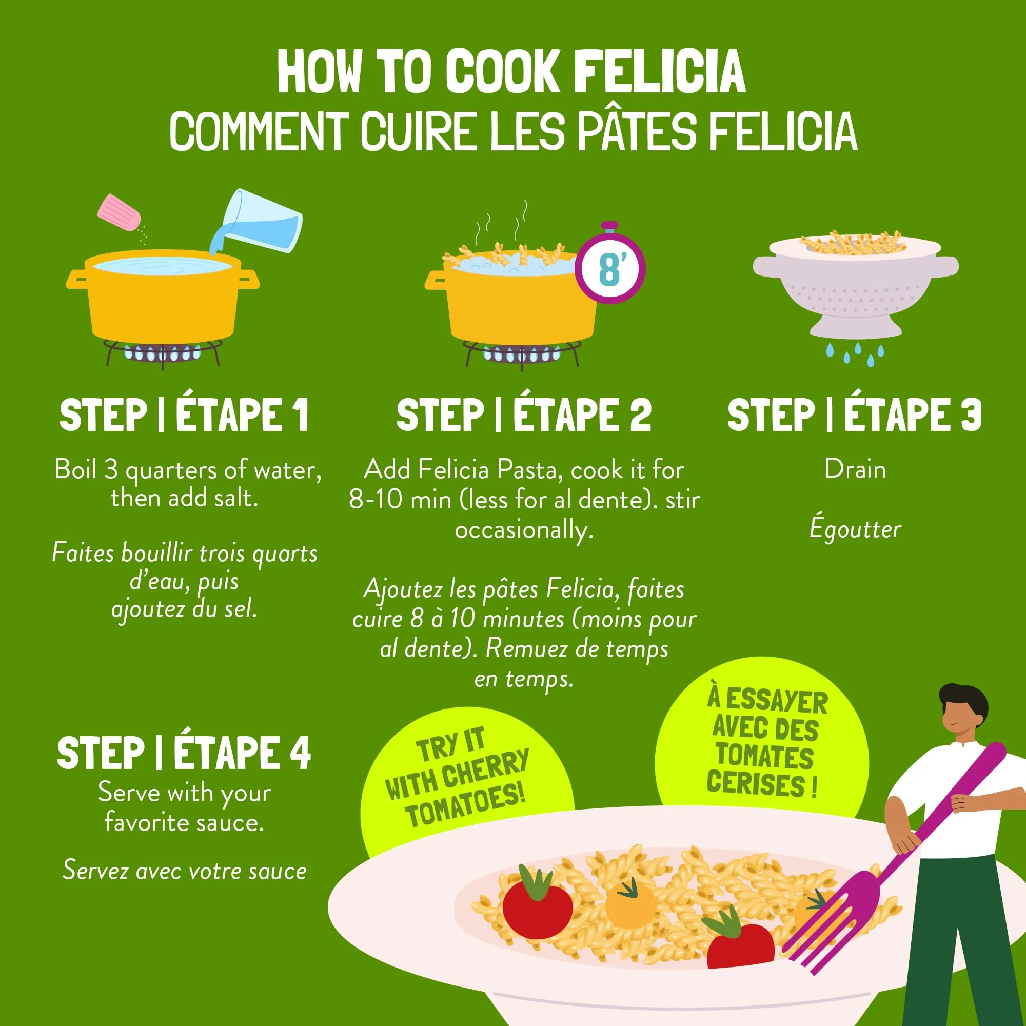 Felicia Organic Chickpea Fusilli Pasta – 2 x 250g - Canadian Distribution - Ships Free Within Canada on Orders Above CAD $199 - Image 4