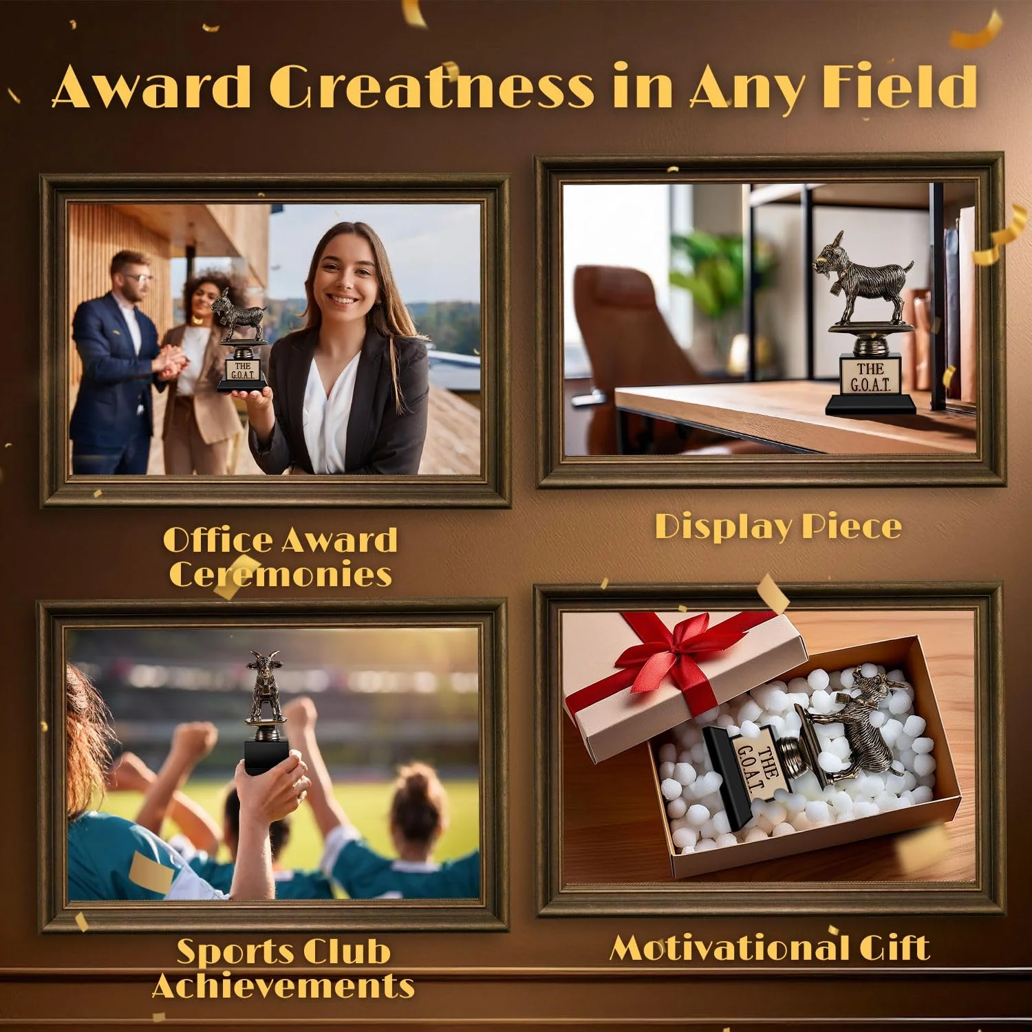 The Goat Trophy Award - Greatest of All Time Funny Trophy - Canadian Distribution - Image 4