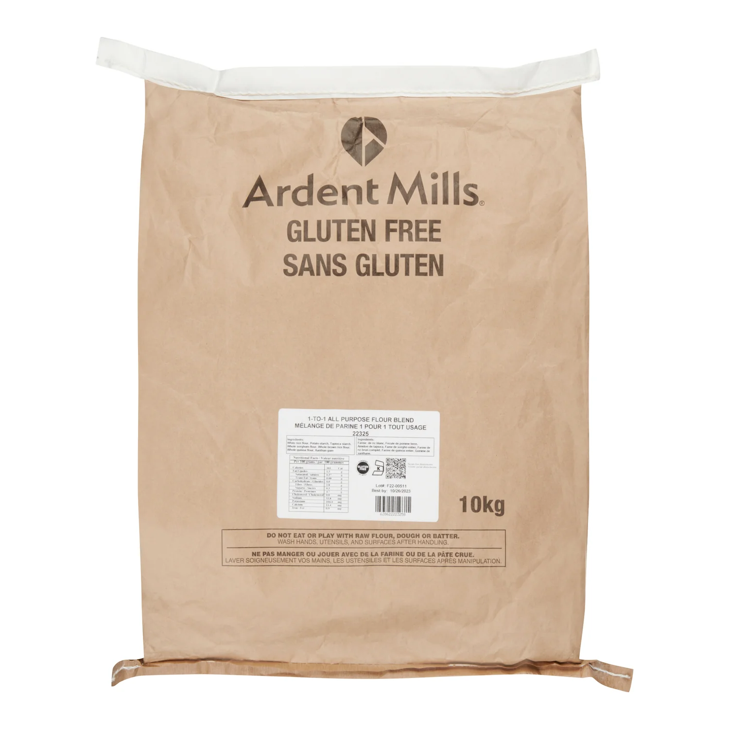 Flour All Purpose Gluten-Free Blend - 1 x 10 kg - Ardent Mills Fl - Restaurant and Foodservice Ingredients - Canadian Distribution - Ships Free Within Canada on Orders Above CAD $199