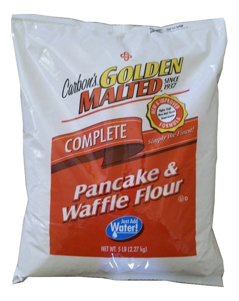 Flour Waffle Add Water Instant - 6 x 5 lbs - Carbons Golden - Restaurant and Foodservice Ingredients - Canadian Distribution - Ships Free Within Canada on Orders Above CAD $199