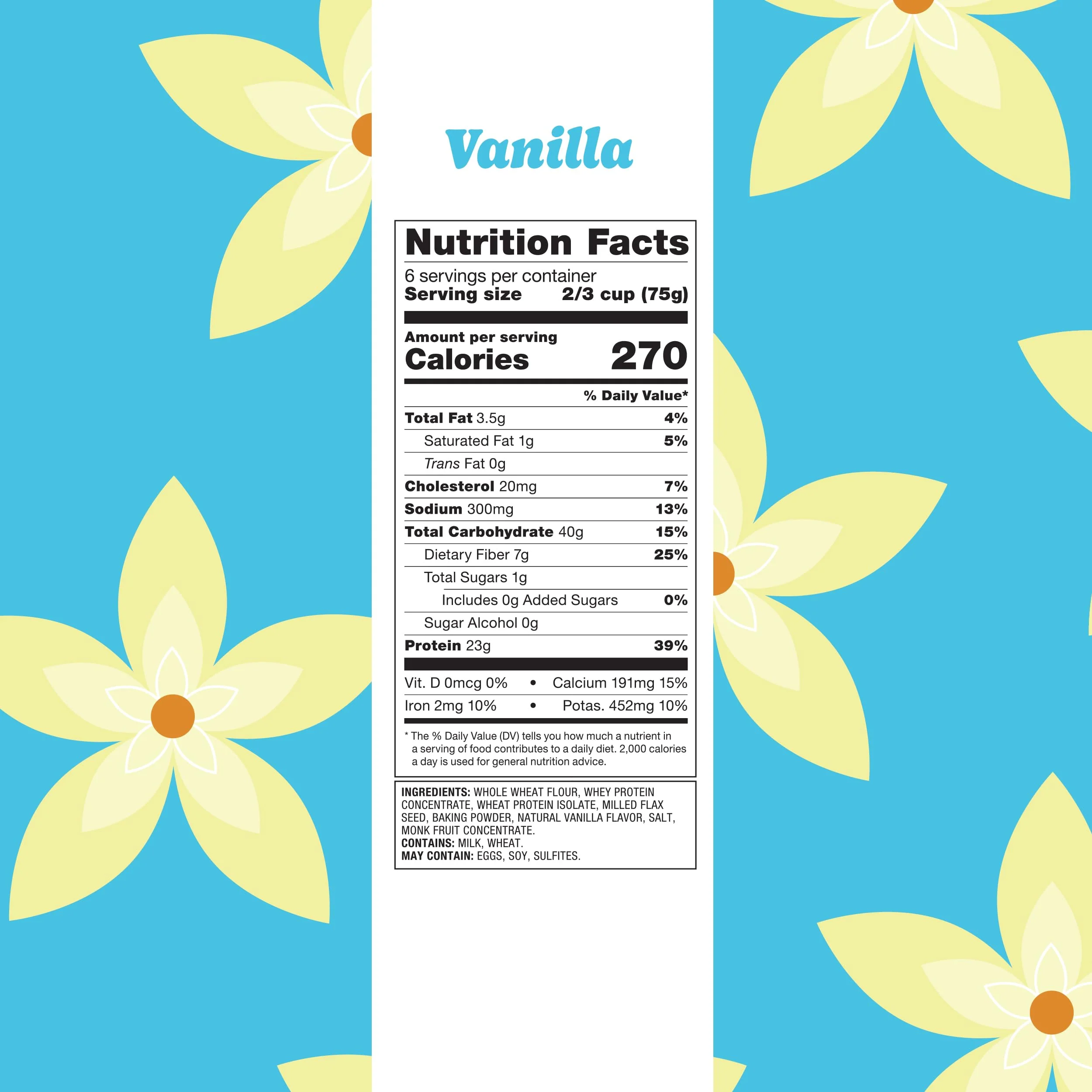 Flourish – Protein Pancake and Waffle Mix – Vanilla – 2 × 430g – High fibre just add water - Canadian Distribution - Ships Free Within Canada on Orders Above CAD $199 - Image 6