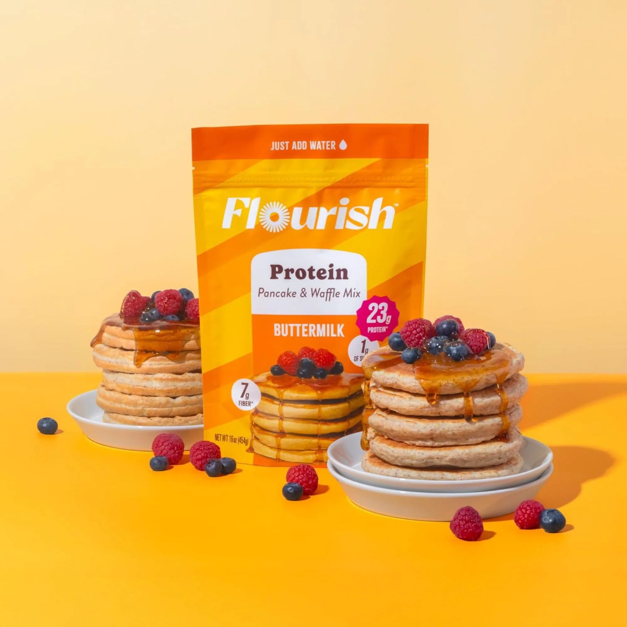 Flourish – Protein Pancake & Waffle Mix – Buttermilk – 430g x 2 - Canadian Distribution - Ships Free Within Canada on Orders Above CAD $199 - Image 3