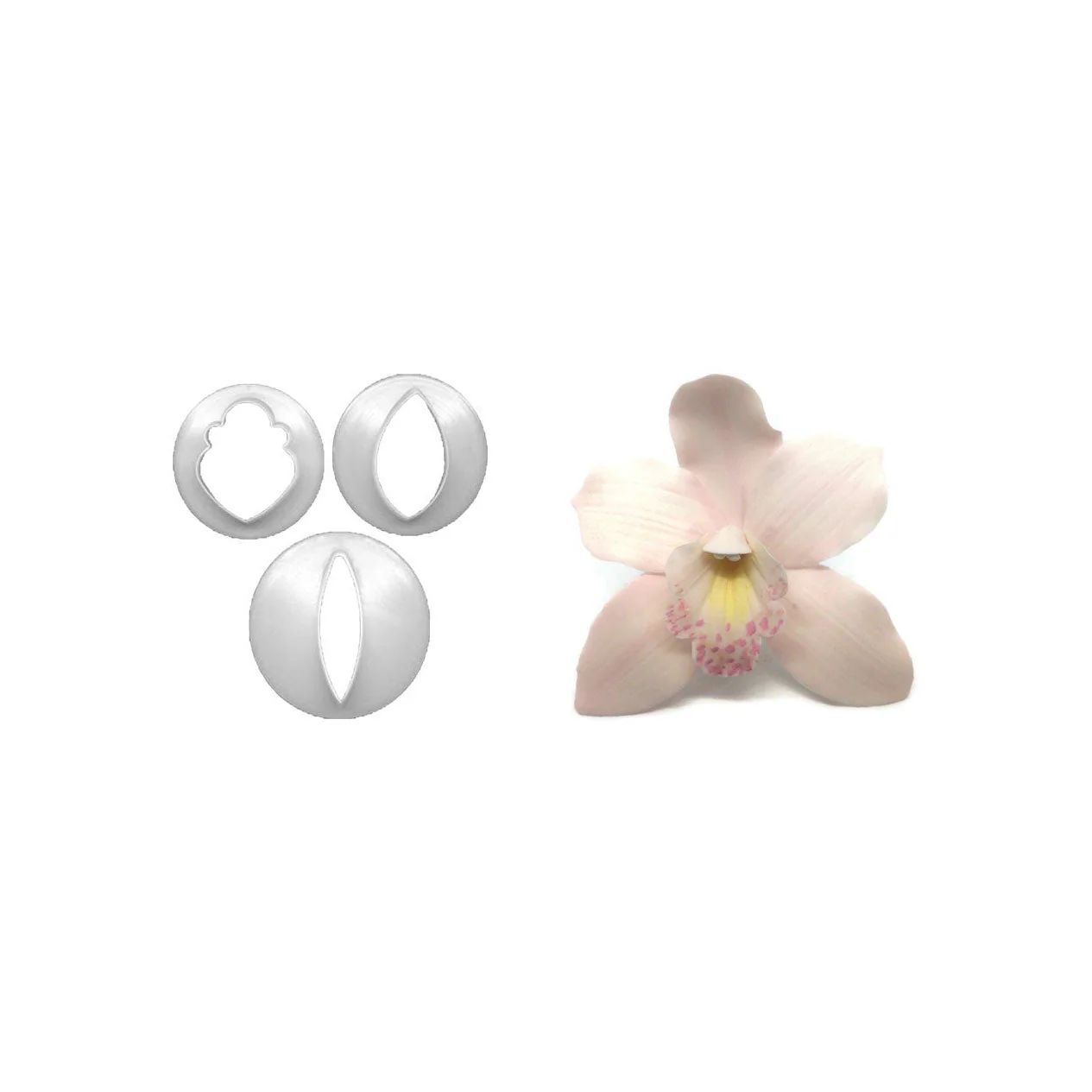 FMM SUGARCRAFT Cymbidium Orchid Cutters (set of 3) - Canadian Distribution - Ships Free Within Canada on Orders Above CAD $199