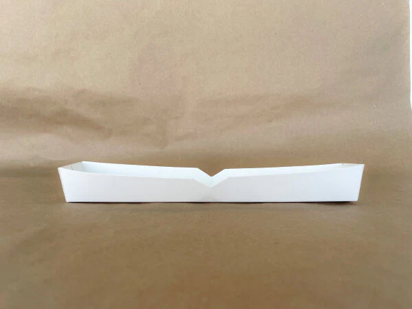 Footlong Hot Dog Tray White 500cs 10.25"x1.5"x1.25" - Disposable Take Away Food Packaging - Canadian Distribution