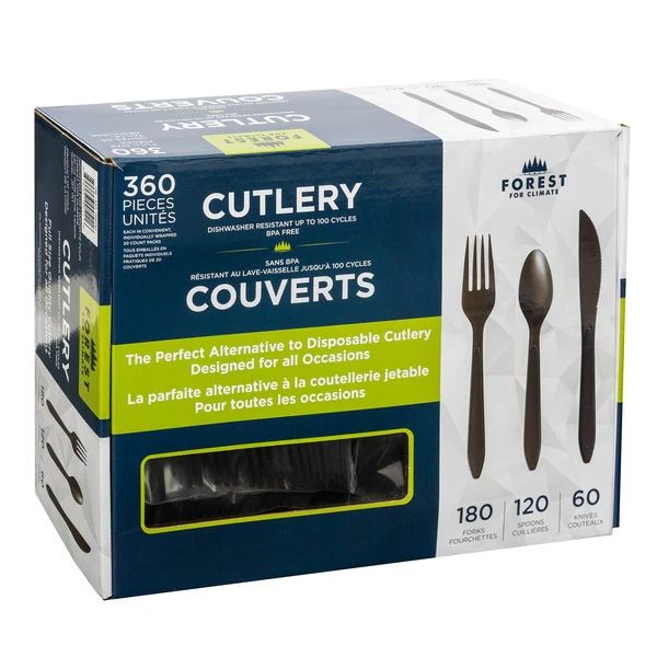 Forest for Climate Assorted Reusable Cutlery  - Disposables, Restaurant Packaging and Take-Out Supplies - Canadian Distribution - Ships Free Within Canada on Orders Above CAD $199