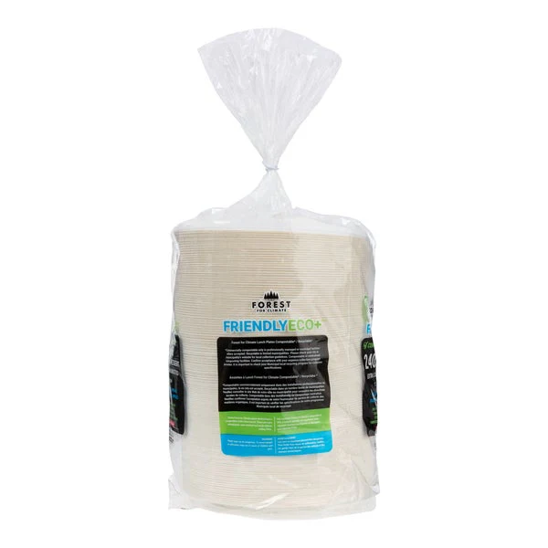 Forest For Climate Dessert Plates - Pack Of 240  - Disposables, Restaurant Packaging and Take-Out Supplies - Canadian Distribution - Ships Free Within Canada on Orders Above CAD $199 - Image 2