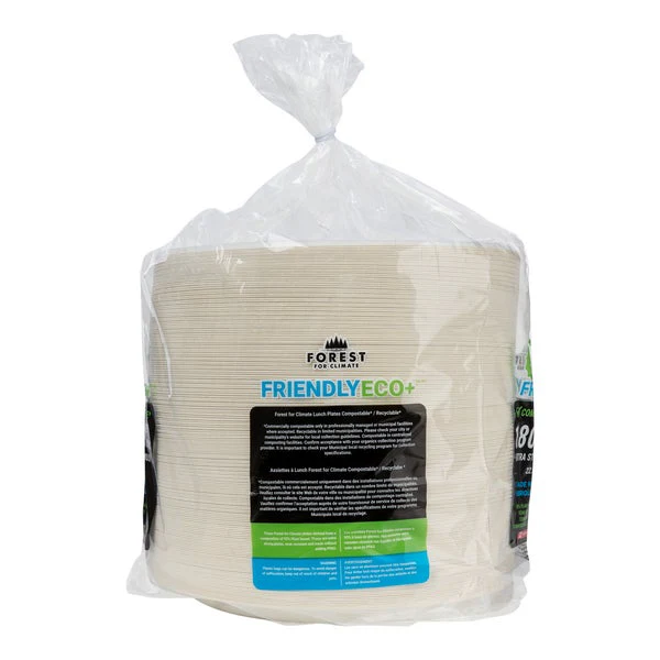 Forest for Climate Lunch Plates  - Disposables, Restaurant Packaging and Take-Out Supplies - Canadian Distribution - Ships Free Within Canada on Orders Above CAD $199 - Image 2