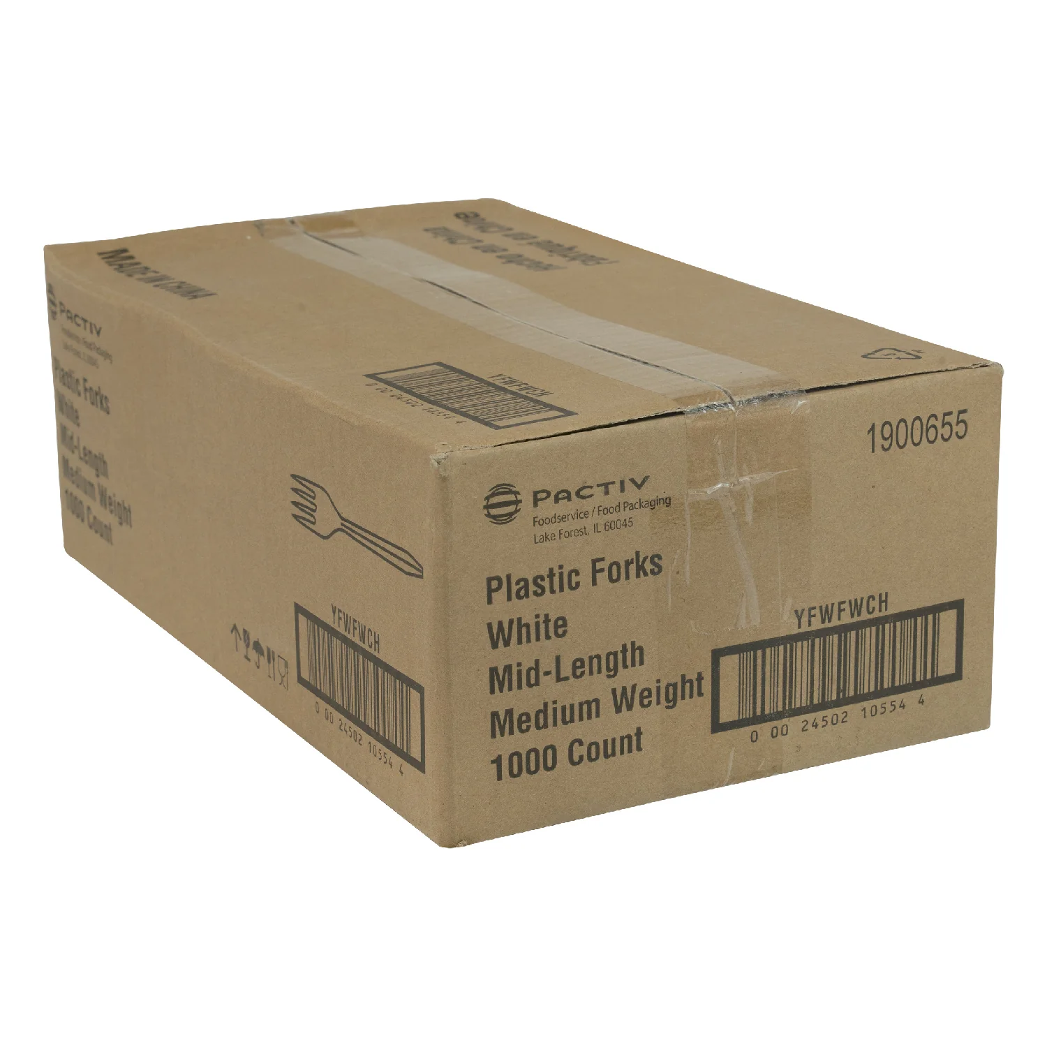 Fork Plastic Polypropylene White Medium Weight - 1000 count - Prairie Packagi - Packaging and Accessories - Restaurant Supplies and Equipment - Canadian Distribution - Image 10
