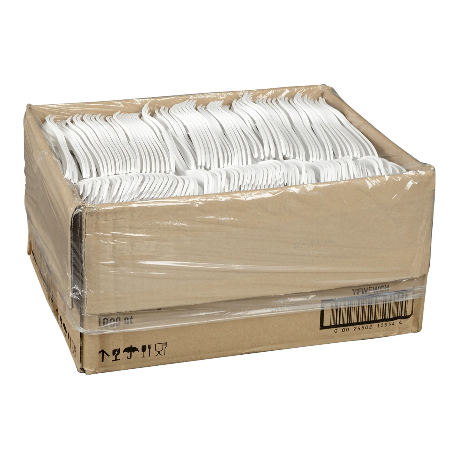 Fork Plastic Polypropylene White Medium Weight - 1000 count - Prairie Packagi - Packaging and Accessories - Restaurant Supplies and Equipment - Canadian Distribution - Image 11