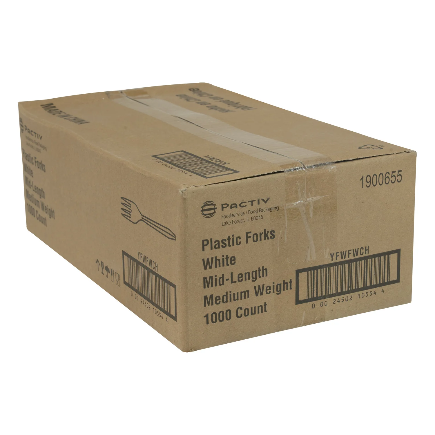 Fork Plastic Polypropylene White Medium Weight - 1000 count - Prairie Packagi - Packaging and Accessories - Restaurant Supplies and Equipment - Canadian Distribution - Image 6