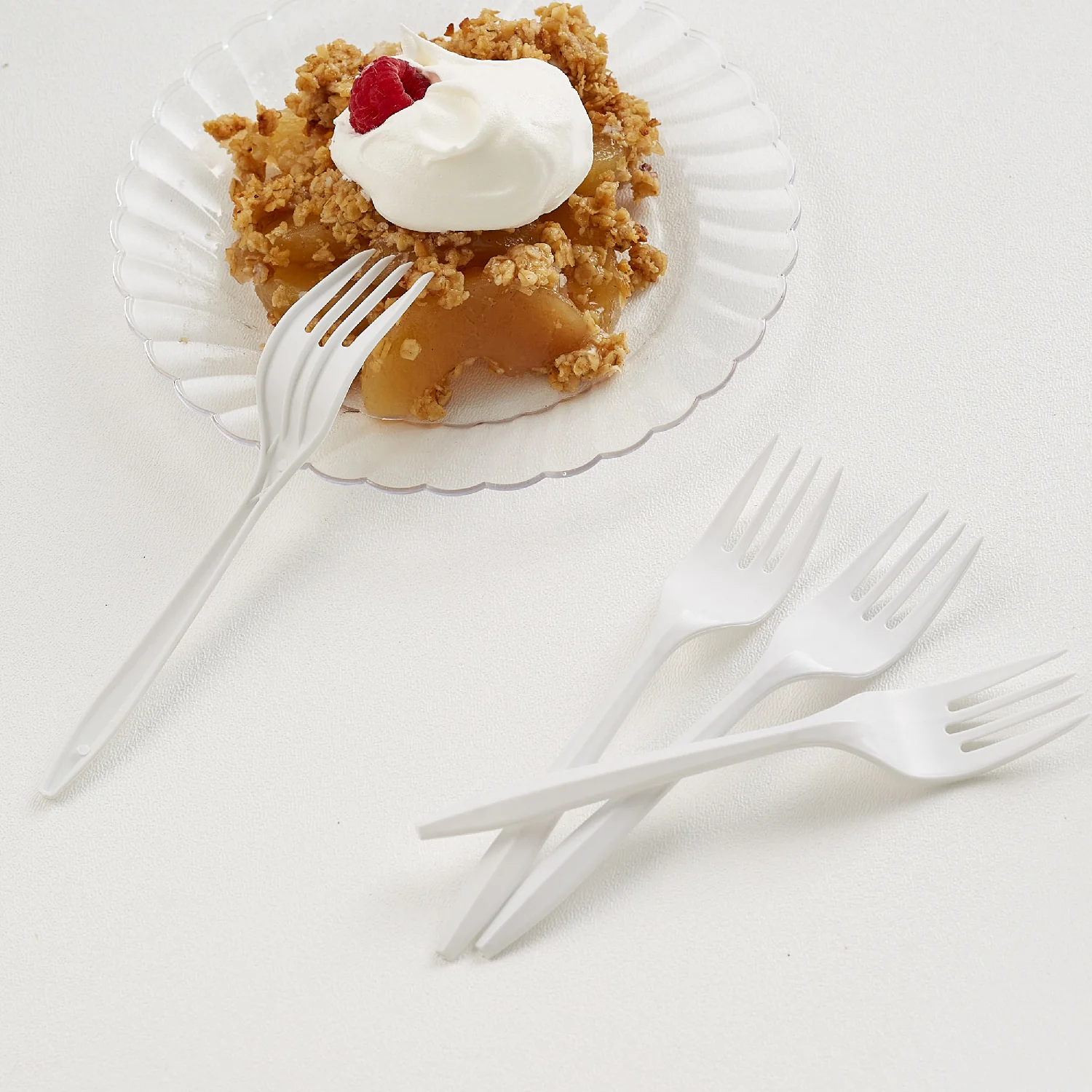 Fork Plastic Polypropylene White Medium Weight - 1000 count - Prairie Packagi - Packaging and Accessories - Restaurant Supplies and Equipment - Canadian Distribution - Image 8