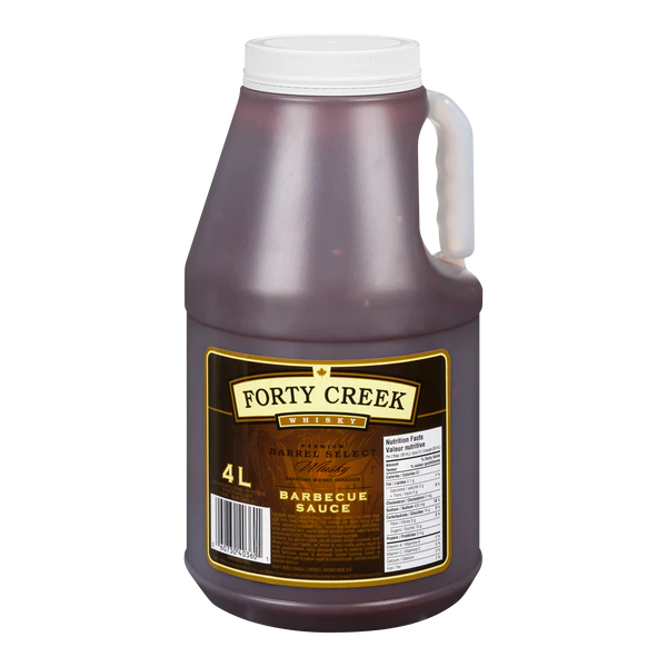 Forty Creek Whisky Barbecue Sauce - 4 x 4 L - Grocery and Food Items - Canadian Distribution - Ships Free Within Canada on Orders Above CAD $199