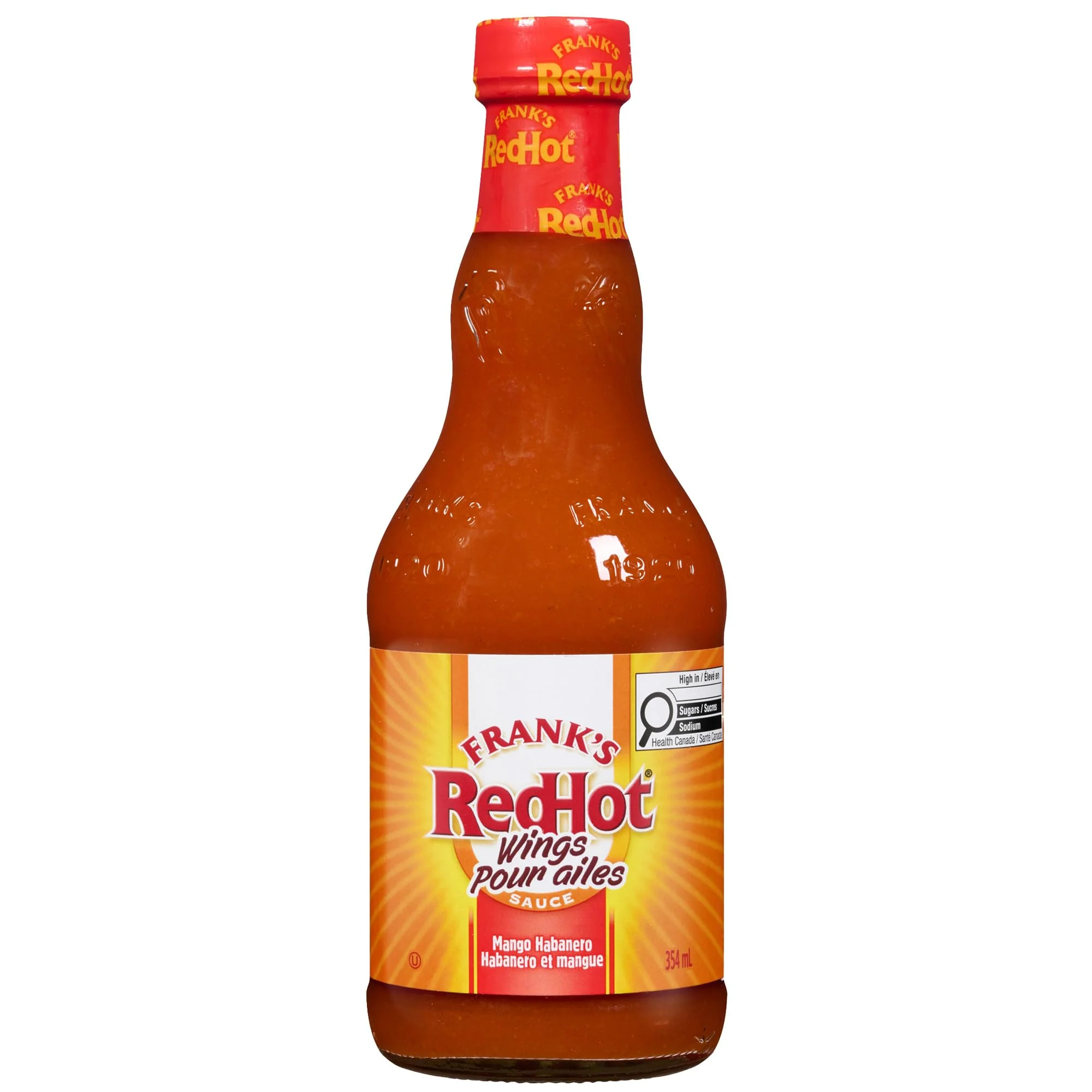 Frank's RedHot Mango Habanero Wings Sauce – 2 x 354mL Bottle - Canadian Distribution - Ships Free Within Canada on Orders Above CAD $199