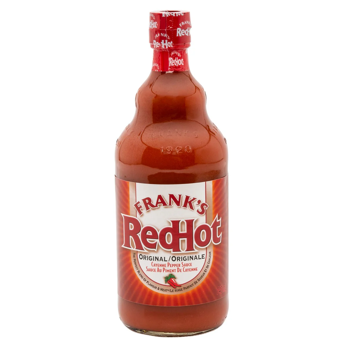 Frank’s RedHot Original Cayenne Pepper Sauce - 8 × 740 mL - Grocery and Food Items - Canadian Distribution - Ships Free Within Canada on Orders Above CAD $199
