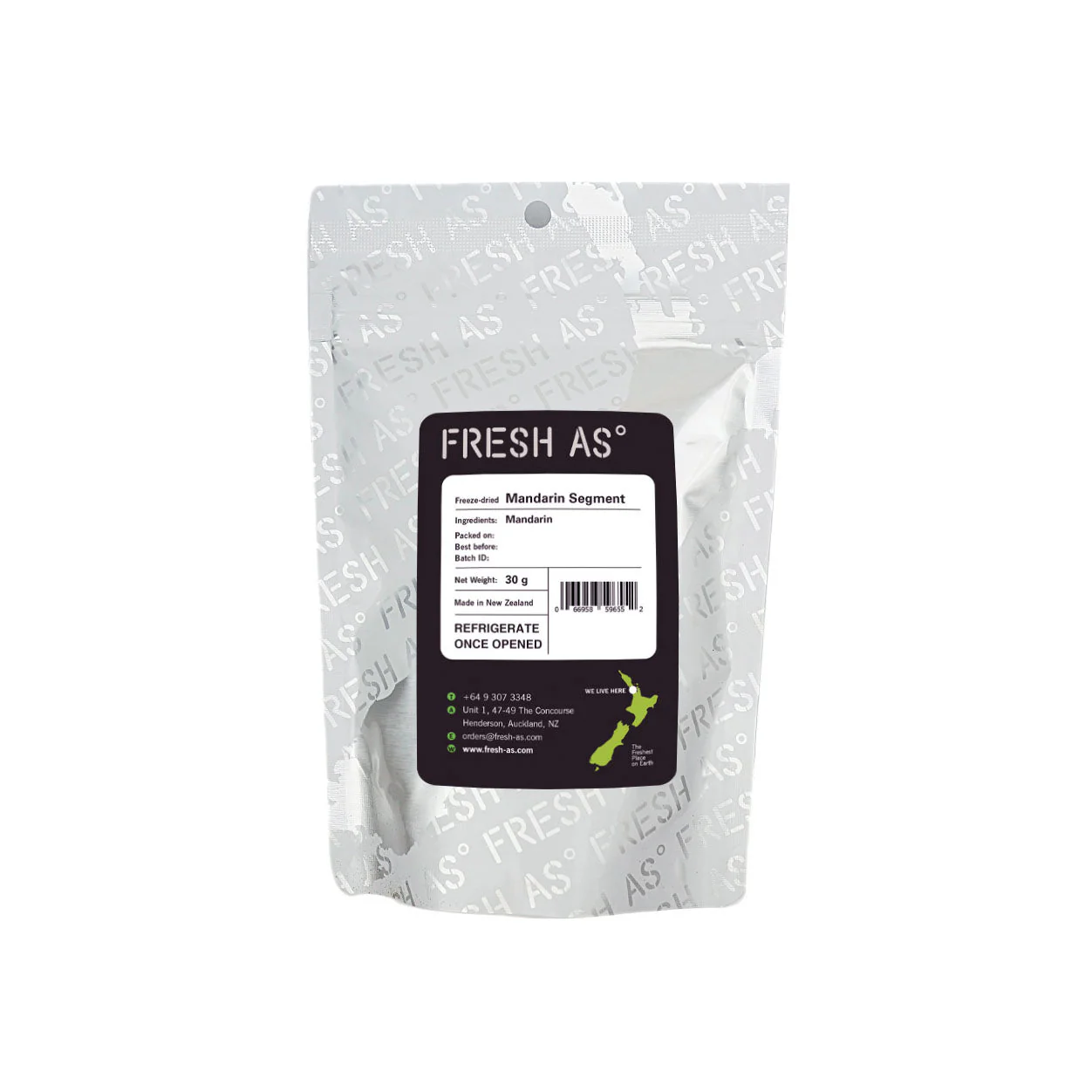 FRESH AS Freeze-Dried Mandarin Orange Segment, 30g - Canadian Distribution - Ships Free Within Canada on Orders Above CAD $199 - Image 2