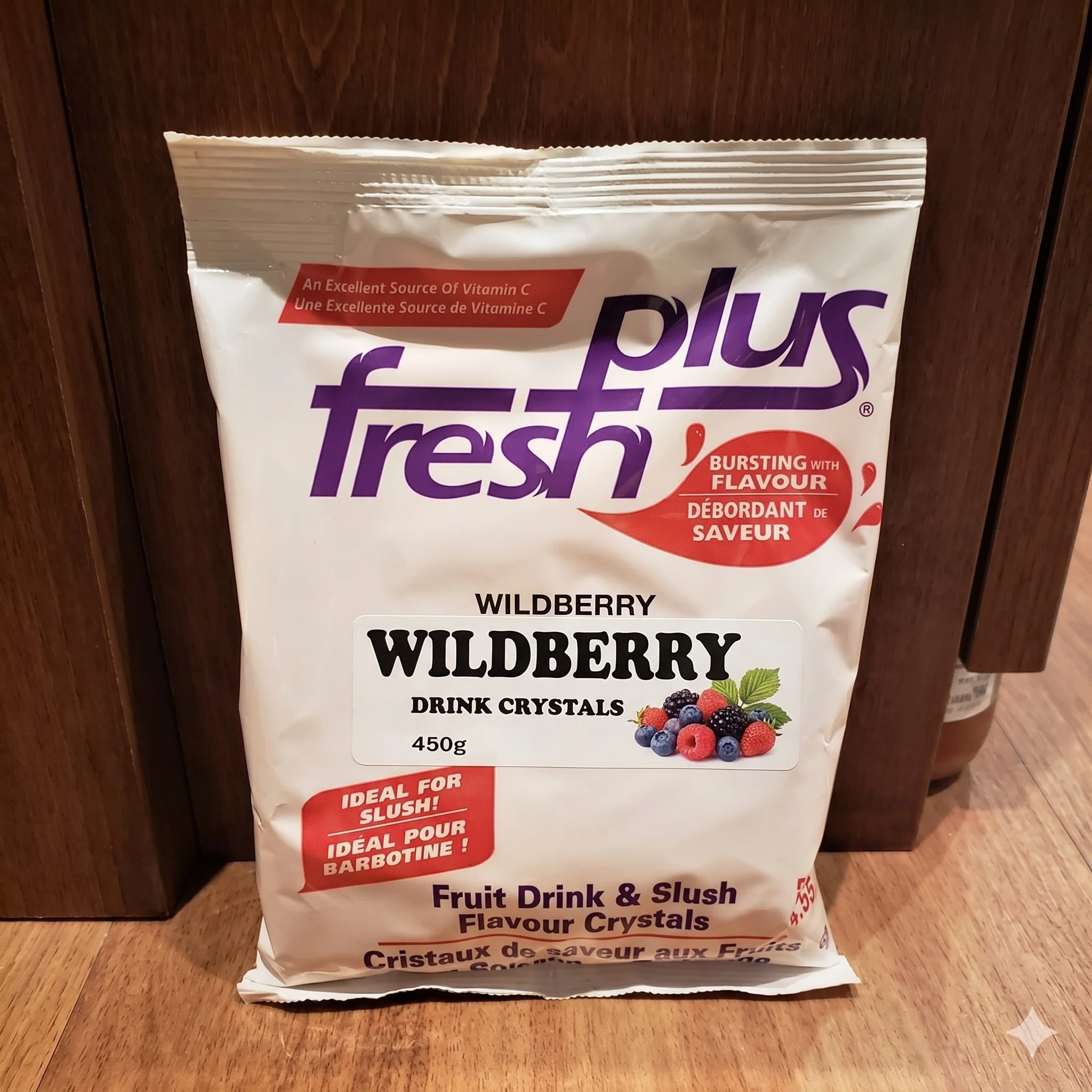 Fresh Plus Wildberry Drink Crystals - Drink and Slush Mix - Lynch - Case ( 12 x 450 grams) - Ships Free Within Canada on Orders Above CAD $199