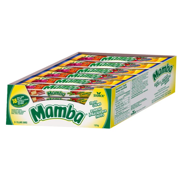 Fruit Chews - 96 × 79.5 g - Mamba - Canadian Distribution - Ships Free Within Canada on Orders Above CAD $199 - Image 2