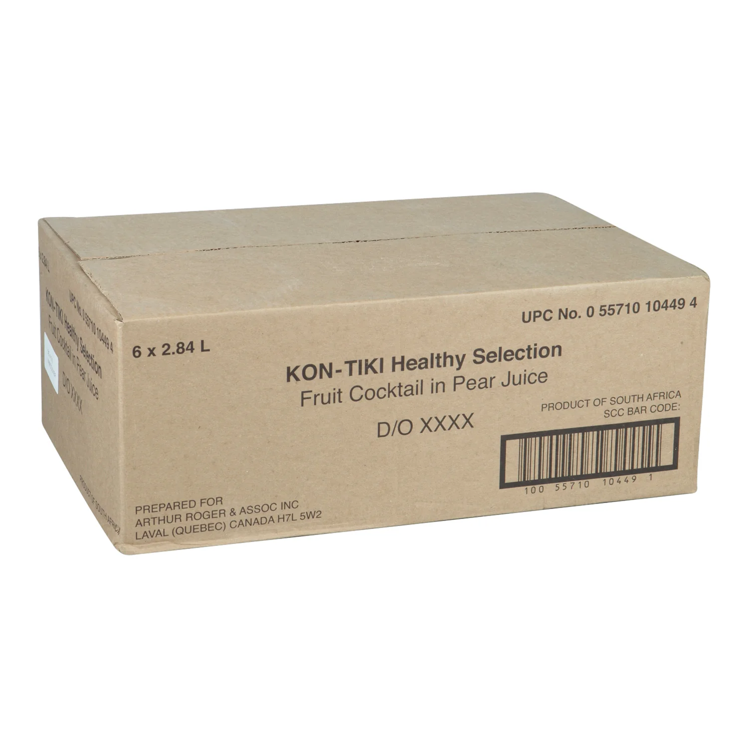 Fruit Cocktail in Natural Juice - 6 x 2.84 L - Kontiki - Restaurant and Foodservice Ingredients - Canadian Distribution - Ships Free Within Canada on Orders Above CAD $199 - Image 2