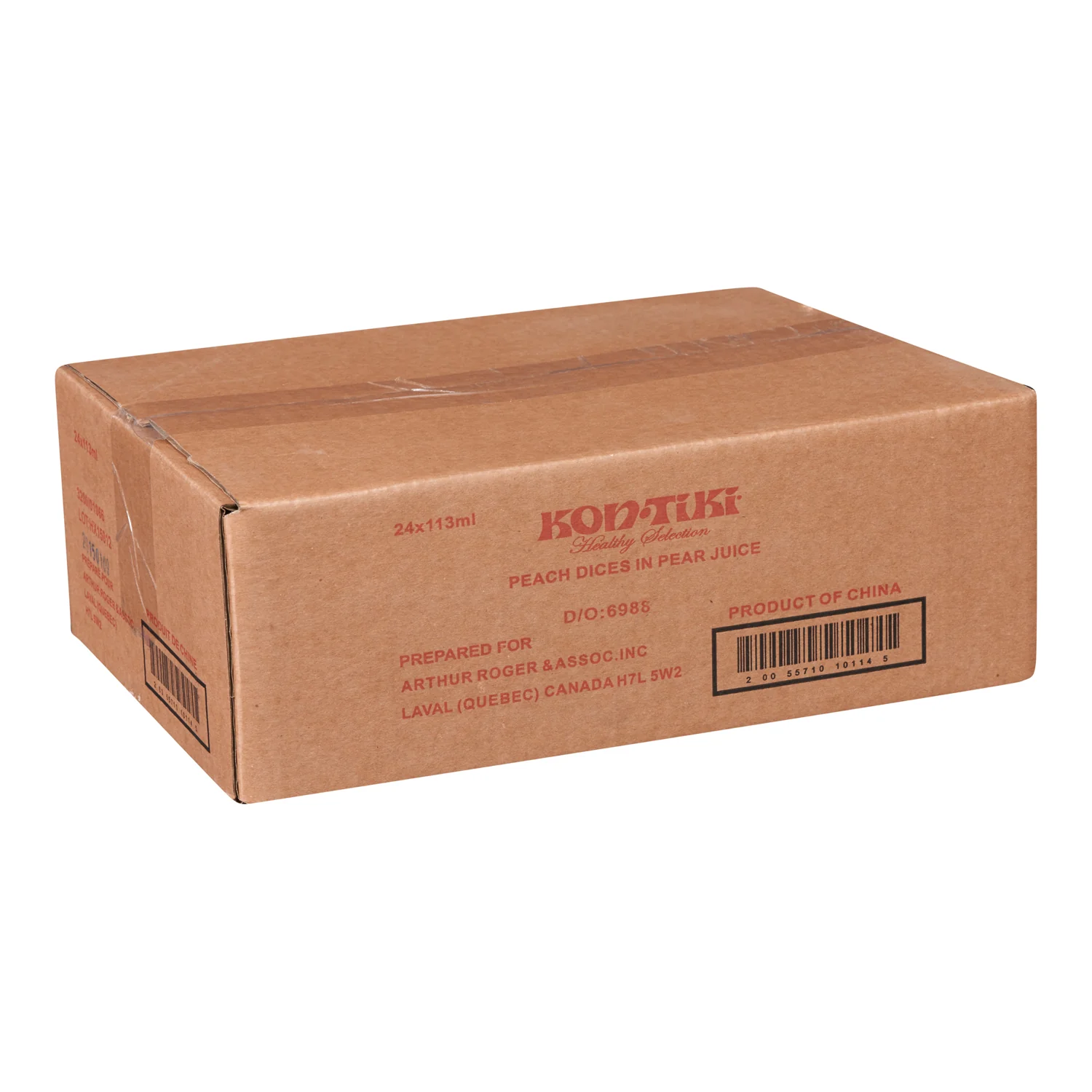 Fruit Cup Peach Diced In Juice - 24 x 113 mL - Kontiki - Restaurant and Foodservice Ingredients - Canadian Distribution - Ships Free Within Canada on Orders Above CAD $199 - Image 2