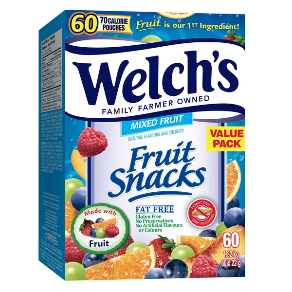 Fruit Snacks Value Pack - 240 × 22 g - Welch’s - Canadian Distribution - Ships Free Within Canada on Orders Above CAD $199 - Image 2