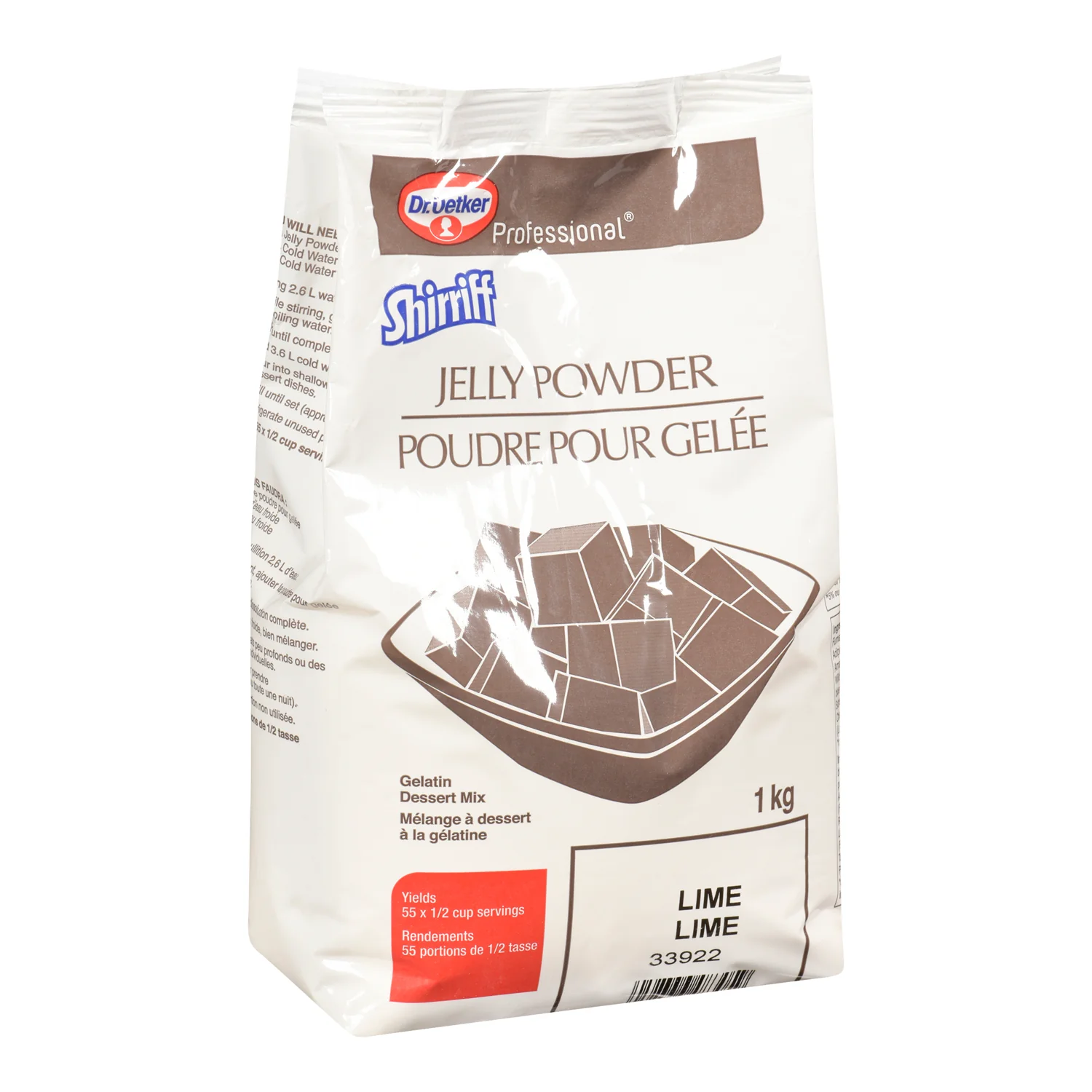 Gelatin Lime Powder - 2 x 1 kg - Shirriff - Baking Mixes and Ingredients - Canadian Distribution - Ships Free Within Canada on Orders Above CAD $199