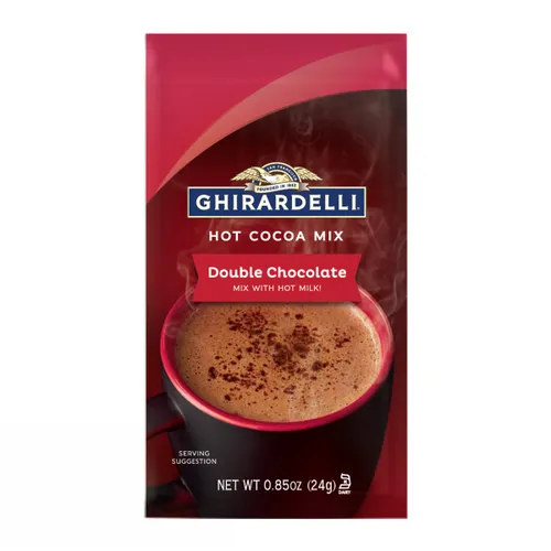 Ghirardelli - Premium Double Chocolate Hot Cocoa Mix - 250 x 0.85oz - Canadian Distribution - Ships Free Within Canada on Orders Above CAD $199