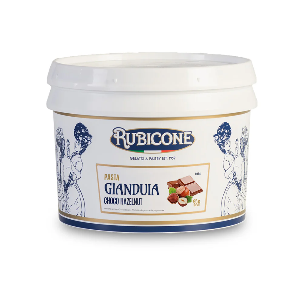 "PRE-ORDER" Gianduia (Choco-Hazelnut) Paste - Classic Gelato Pastes - Case of 2 x 3 KG Buckets - Rubicone Canada - Ships Free Within Canada on Orders Above CAD $199
