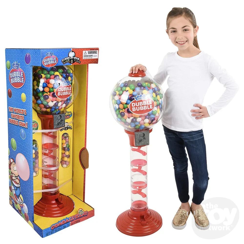 Giant Gumball Machine - 1.56 kg - Double Bubble - Canadian Distribution - Ships Free Within Canada on Orders Above CAD $199