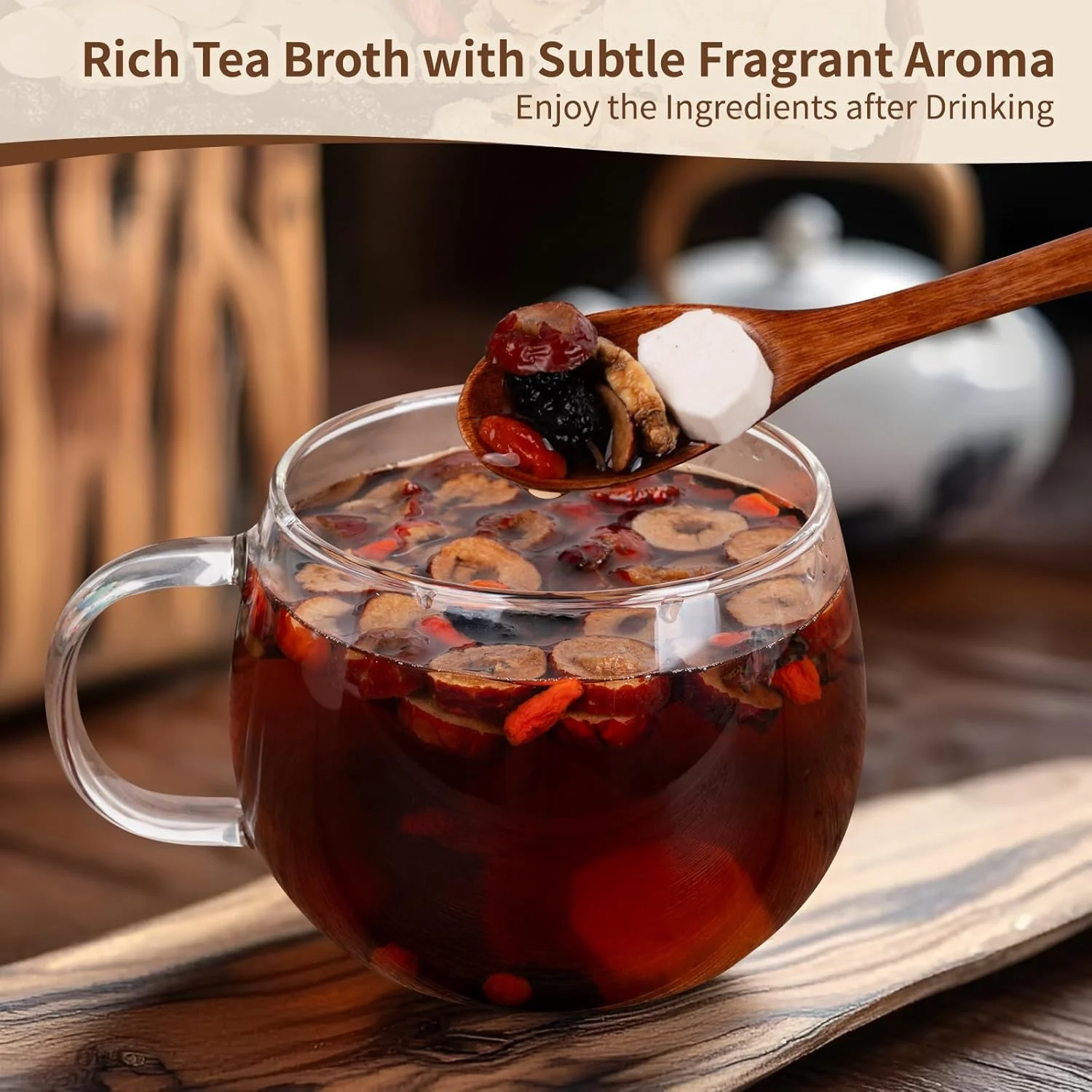 Ginseng Five Treasures – Detox Herbal Tea – Five Treasures Formula – 2 Pack / 50 Bags - Canadian Distribution - Ships Free Within Canada on Orders Above CAD $199 - Image 4