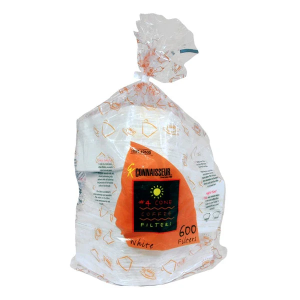 GK Connaisseur #4 Cone Coffee Filters - Pack of 600  - Disposables, Restaurant Packaging and Take-Out Supplies - Canadian Distribution - Ships Free Within Canada on Orders Above CAD $199
