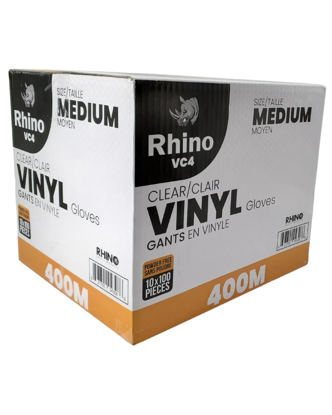 Rhino - VC4 - Clear Vinyl Gloves - Medium - 400M - Image 7