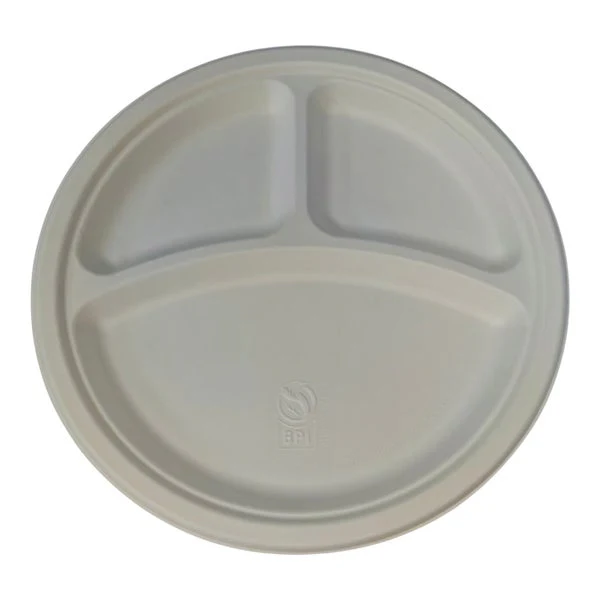 Go4Green 10" Compostable Plates - Pack of 120  - Disposables, Restaurant Packaging and Take-Out Supplies - Canadian Distribution - Ships Free Within Canada on Orders Above CAD $199