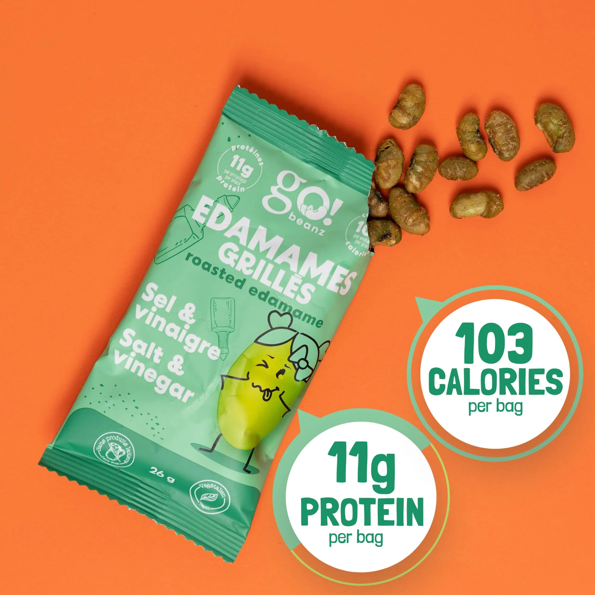 GoBeanz – Crunchy Roasted Edamame – Salt & Vinegar – 20 Pack - Canadian Distribution - Ships Free Within Canada on Orders Above CAD $199 - Image 4