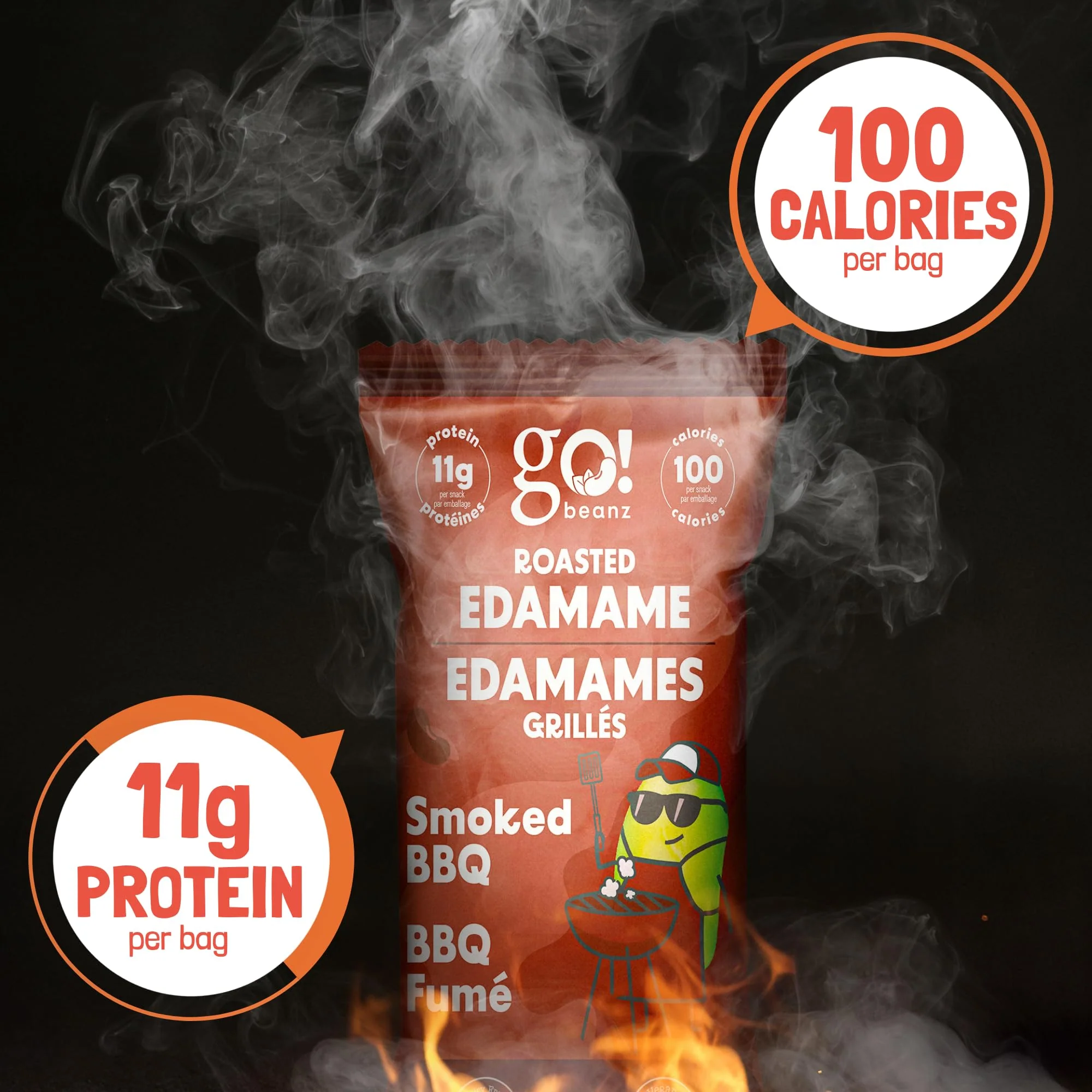 GoBeanz – Crunchy Roasted Edamame – Smoked BBQ – 20 Packs - Canadian Distribution - Ships Free Within Canada on Orders Above CAD $199 - Image 4