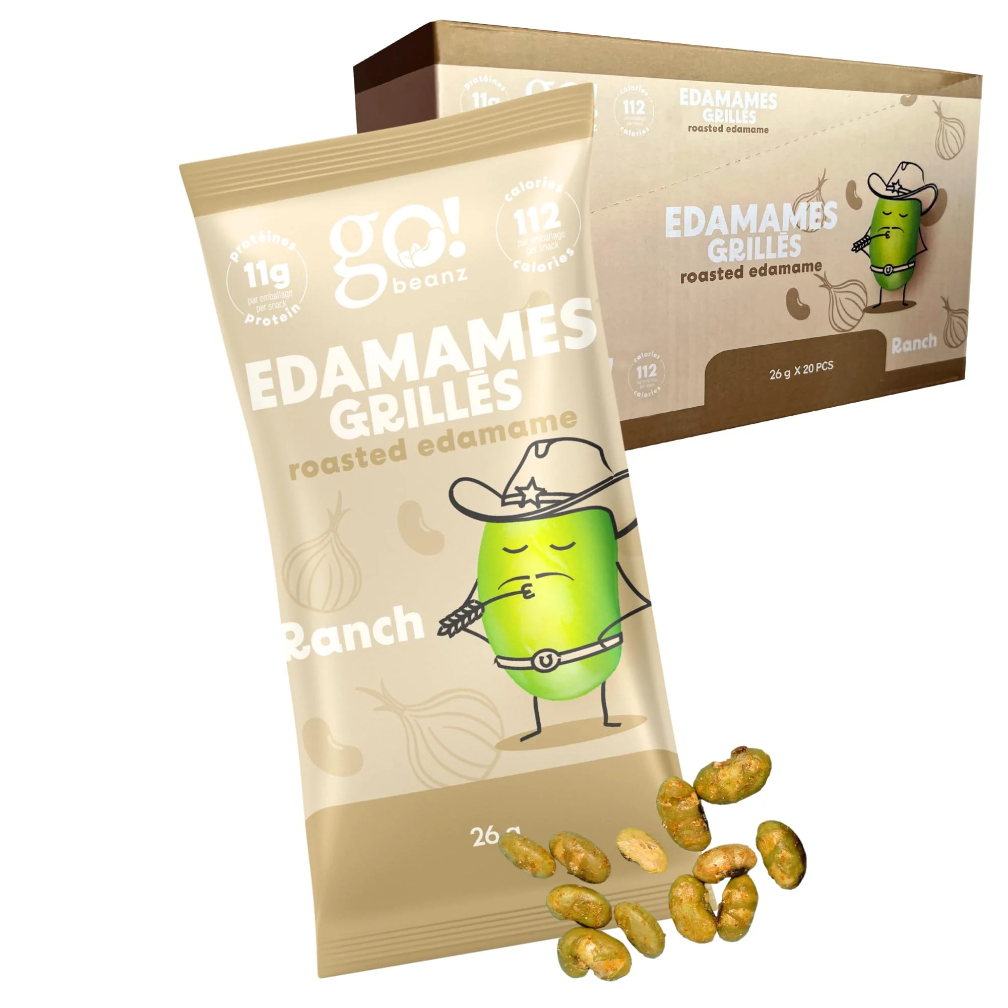 GoBeanz – Crunchy Roasted Edamame – Tasty Ranch – 20 Packs - Canadian Distribution - Ships Free Within Canada on Orders Above CAD $199 - Image 5
