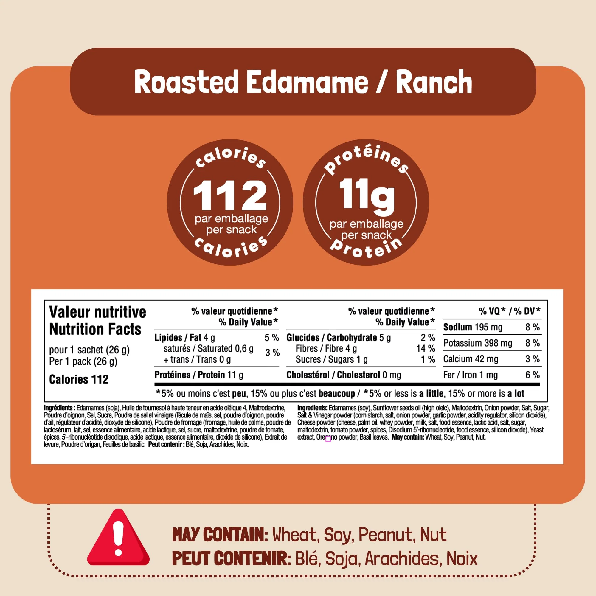 GoBeanz – Crunchy Roasted Edamame – Tasty Ranch – 20 Packs - Canadian Distribution - Ships Free Within Canada on Orders Above CAD $199 - Image 6