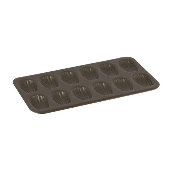 GOBEL Non-Stick Madeleine Mould (Standard), 12 Cavities, 395 x 200 mm - Canadian Distribution - Ships Free Within Canada on Orders Above CAD $199