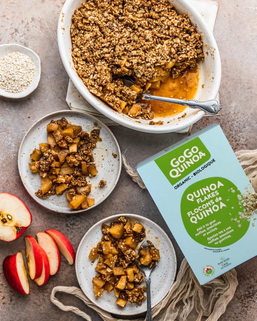 GoGo Quinoa Flakes Cereal - 2 x 350G Organic Breakfast - Canadian Distribution - Ships Free Within Canada on Orders Above CAD $199 - Image 4